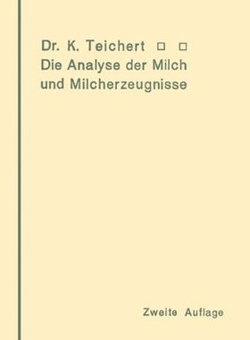 【预订】Die Analyse Der Milch Und Milcherzeu...