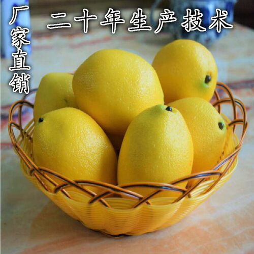 假水果 仿真水果蔬菜食品道具 仿真柠檬 黄柠檬 青柠檬 玩具模型