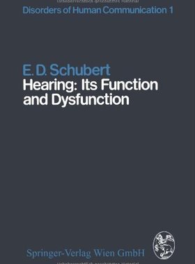 【预订】Hearing: Its Function and Dysfunction