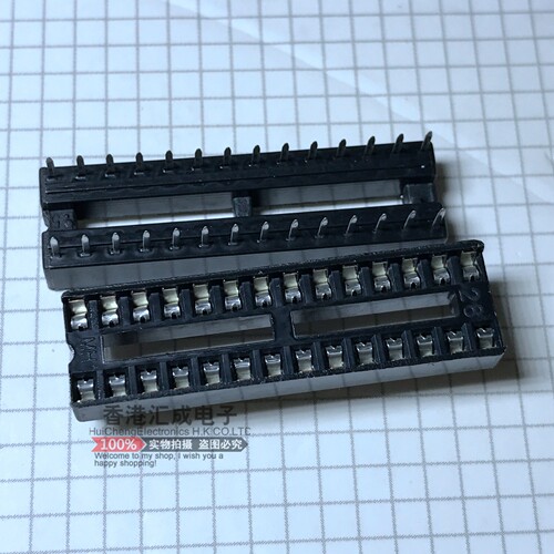 DIP28脚插座 IC插座 集成电路座 28脚直插座 28P芯片座 窄型/小型