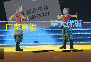 兵娃娃男女通用中性风儿童演出服