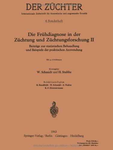 【预订】Die Fruhdiagnose in Der Zuchtung Und...