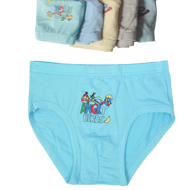 满6条包邮 莫代尔卡通印花男童内裤 儿童男三角内裤 学生内裤