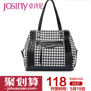 Zhuo Shini fall 2014 new handbags vintage Plover baodan Plaid bucket shoulder bag PZ143231