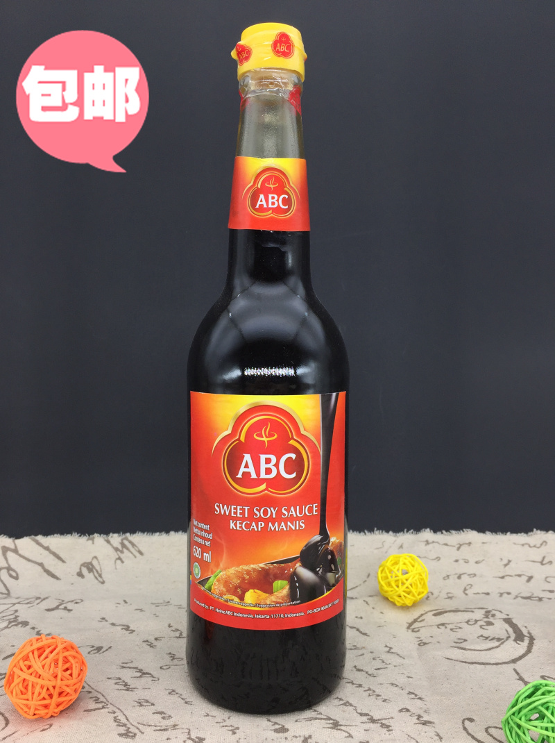 包邮 abc甜酱油 大豆甜酱油620ml 印尼abc甜酱油