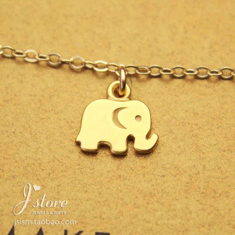 美国dogeared正品925银大象手链