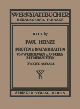 【预订】Prufen Und Instandhalten Von Werkzeu...