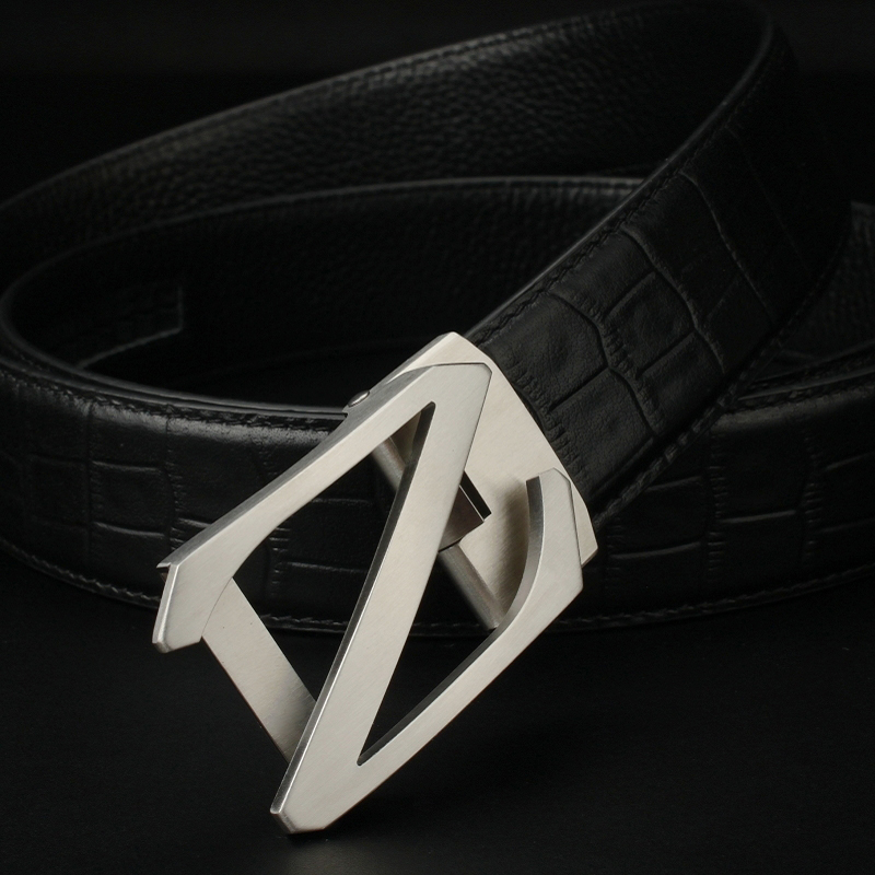 商务休闲真皮裤腰带男式不锈钢Z字自动扣韩潮款男士头层牛皮皮带|msdalam kategori Aksesori/Belt kulit/Hat/Muffler, tali pinggang/tali pinggang kulit/pinggang - dari Buy2taobao.com untuk memberikan perkhidmatan ejen Taobao profesional membeli