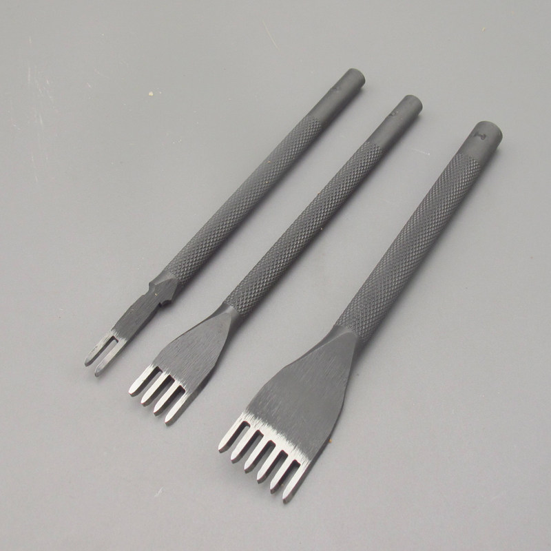 吾匠 日本进口 皮革工具诚和斜平斩法斩橄榄斩 间距3 4 4.5 5MM