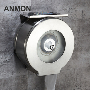 Anmon卫生间不锈钢大卷纸架厕纸架大卷纸盒纸巾架浴室大盘纸巾盒