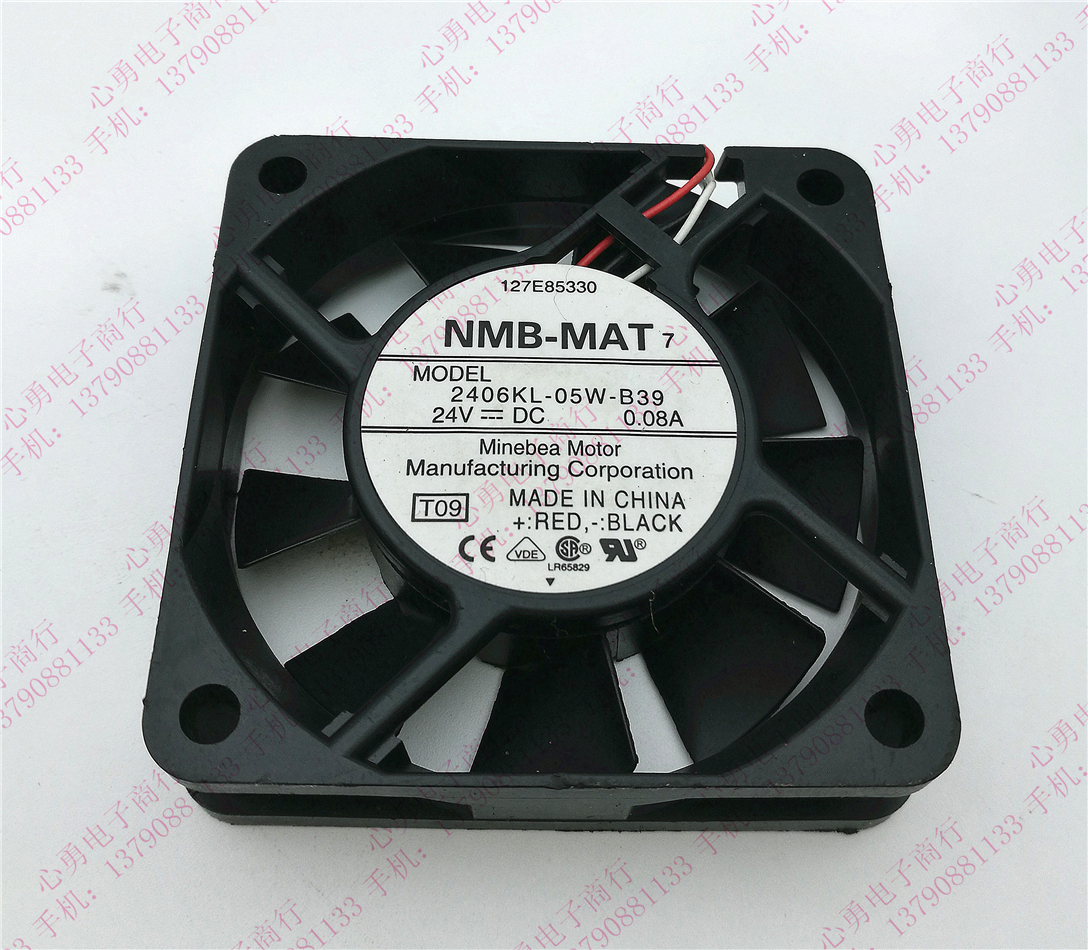 原装NMB-MAT散热风扇 2406KL-05W-B39 24V 0.08A 3线变频器 6015