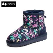 New IIXVIIX2015 winter short tube comfortable printing colour matching snow boots shoes SN54130787