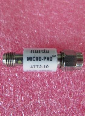 NARDA进口4772-10 10dB DC-6GHz 2W SMA射频微波同轴固定衰减器