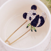 Good jewelry Korean female Korean fashion brooch corsage brooch exquisite rhinestone Teddy bear pin female pin