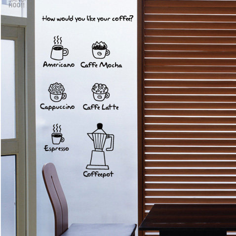 咖啡杯奶茶甜品餐厅玻璃创意装饰