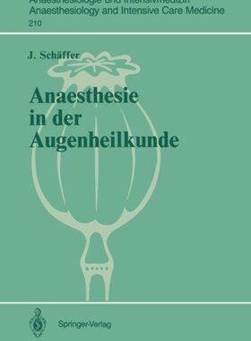 【预订】Anaesthesie in Der Augenheilkunde: Z...