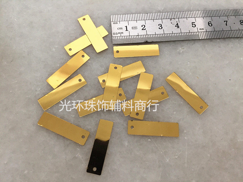 diy珠片7*25mm长方形金色单孔亮片 金色长条珠片 舞台演出服辅料,饰品/流行首饰/时尚饰品新,其他DIY饰品配件,淘宝优惠券,粉丝福利购,淘宝优惠卷