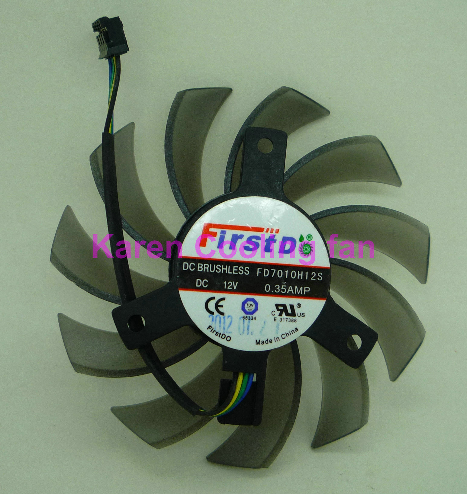 全新蓝宝石HD7850 1G 2G白金版 显卡风扇 FD7010H12S 温控HZDO