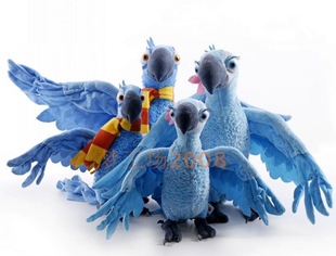 电影原版 里约大冒险2Rio金刚鹦鹉毛绒玩具狗公仔情侣 狨猴