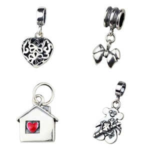 项链吊坠 纯银925挂件 DIY配件 银饰吊坠 欧式手链配饰 生日礼物