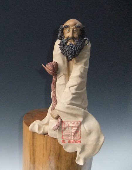 陶瓷工艺品 石湾公仔 莲生福地 达摩