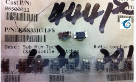 贴片触摸开关C&K Components 7*3.5MM原装 KSS331GLFS