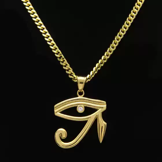 New Pharaoh Guardian Horus Eye Egyptian Talisman Eagle Head God Eye Pendant
