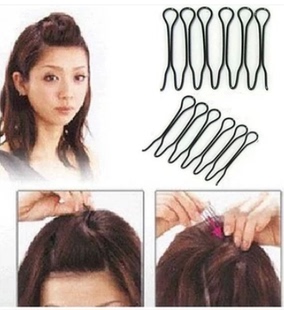 原创头饰刘海增高碎发夹隐形插梳发梳 压发 前发造型盘发发插 韩版
