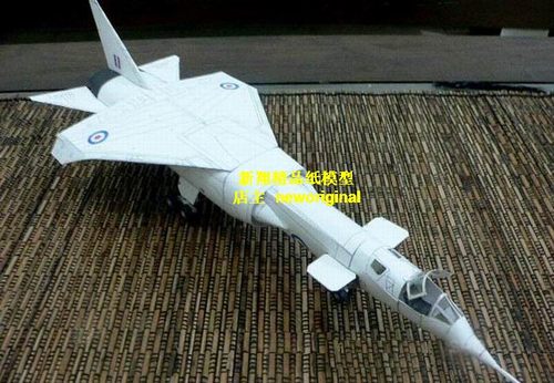 英国BAC TSR-2战斗机模型 长约40厘米
