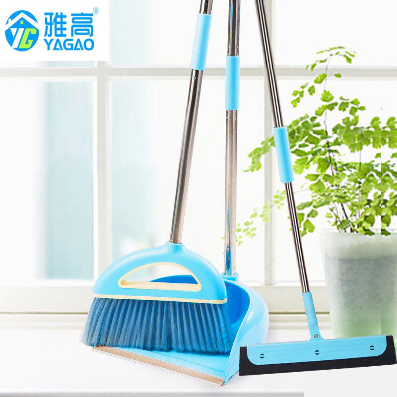 雅高扫把套装家用簸箕刮水器地刮笤帚软毛扫帚组合木地板扫把属于什么档次？