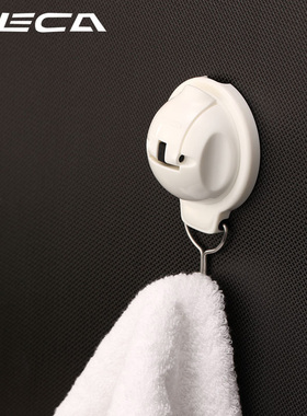 台湾feca非卡小武士吸盘不锈钢挂钩，厨房浴室门后衣帽挂钩