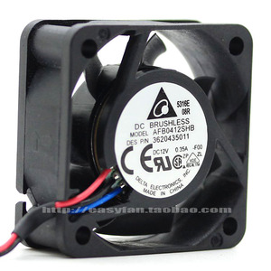 原装正品台达 AFB0412SHB 4015 12V0.35A 大风量双滚珠测速风扇