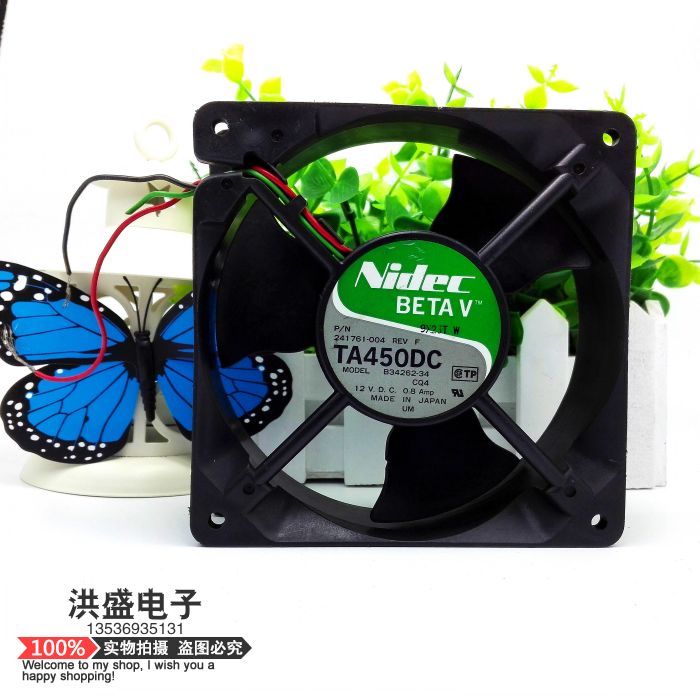 NIDEC TA450DC B34262-34 12V 0.8A 12038 12cm大风量散热风扇