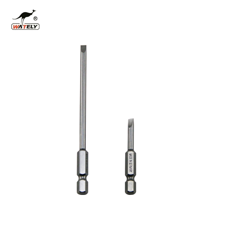 合金钢 一字螺丝刀头 电动批头 气动风批头套装 单头1/4批咀