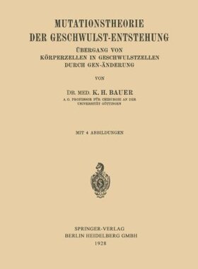 【预订】Mutationstheorie Der Geschwulst-Ents...