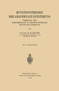 【预订】Mutationstheorie Der Geschwulst-Ents...
