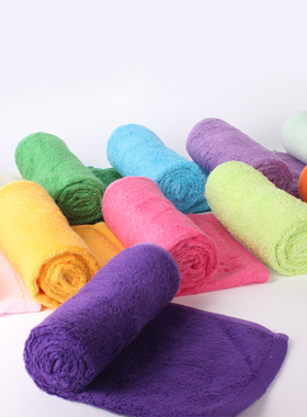 满19元包邮堡纳丝多色竹纤维毛巾洗脸巾美容超柔软吸水情侣毛巾