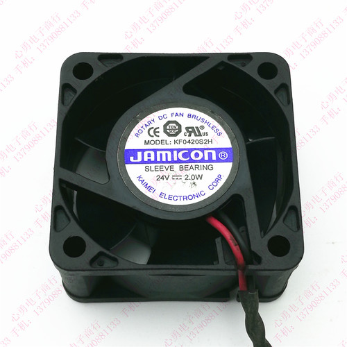 原装 JAMICON/凯美 4020 KF0420S2H 24V 2W 2线 变频器 散热风扇
