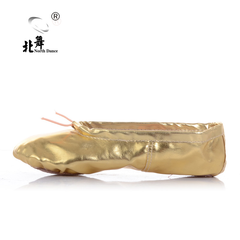 pu儿童软底红色芭蕾舞鞋图片