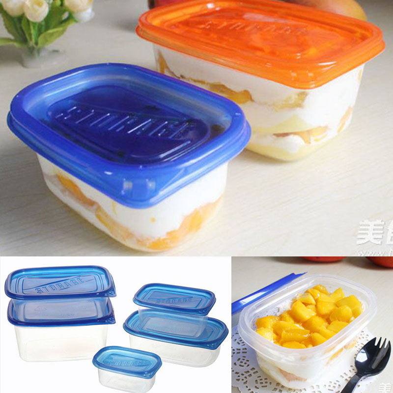 高档一次性千层盒子长方形餐盒外卖打包榴莲芒果蛋糕盒709ML100套