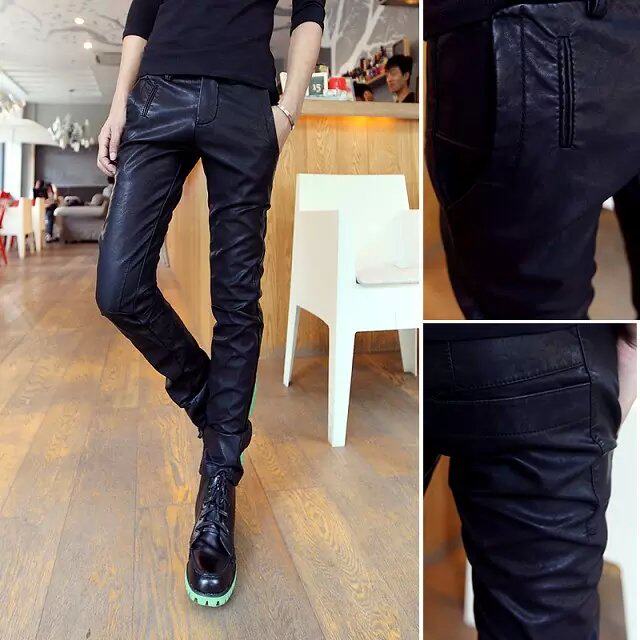Pantalon cuir homme pour adolescent pour automne - Ref 1488770 Image 1