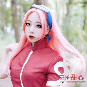 包邮甜心家火影忍者 春野樱烟粉色 60cm巡音cosplay假发特价
