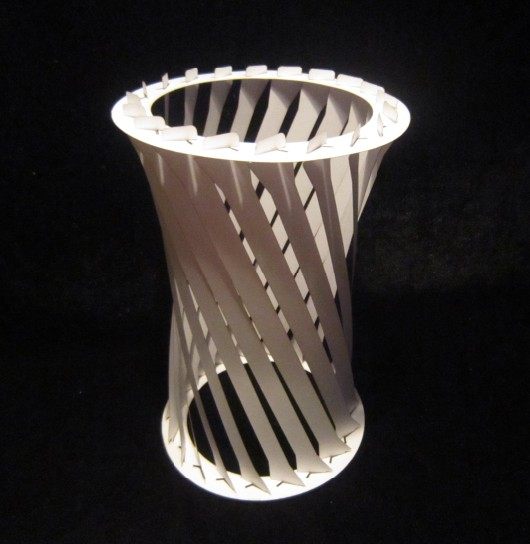 纸立体圆柱体手工纸雕立方体模型空间构成作业美术教具平面设计图