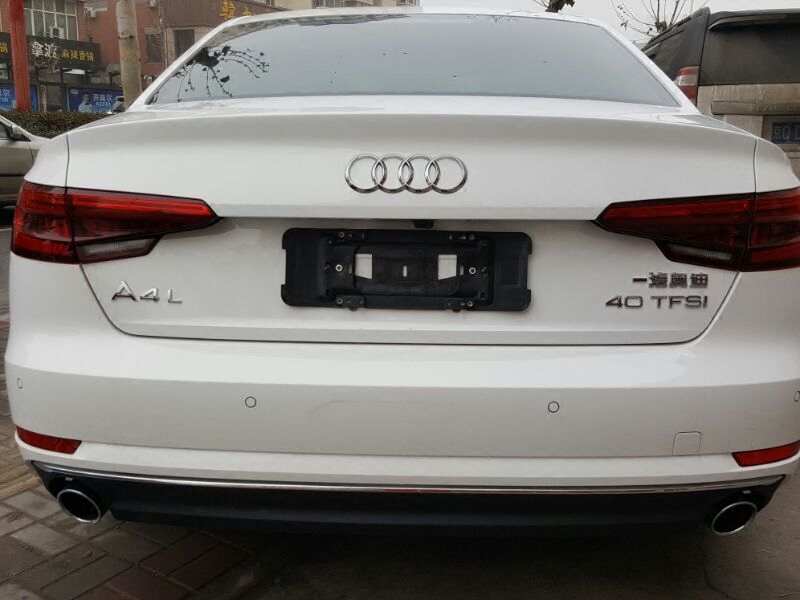 2017年新款奥迪a4l专用后车牌照底托 后车牌转换架 牌照支架包邮