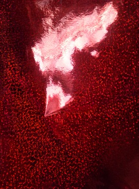 红色圆点玻璃膜镭射装饰贴纸