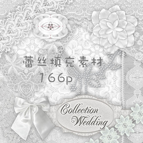 {png jpg} 超值镂空蕾丝花边填充图免扣scrapbook剪贴素材 166p