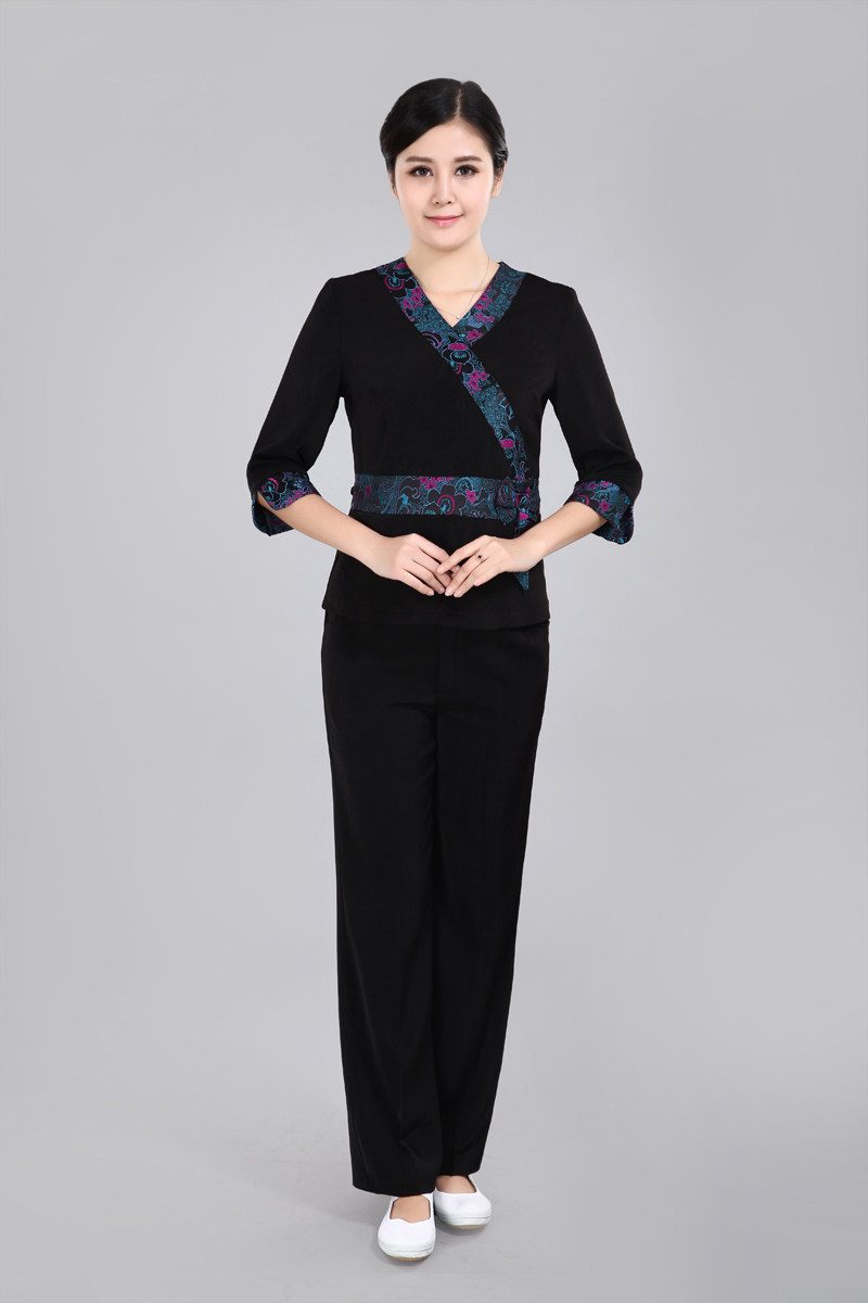足疗技师工作服女TS泰式spa按摩技师工作服酒店制服春夏秋冬款在类目 女装/女士精品, 套装/学生校服/工作制服, 酒店工作制服中 - 来自Buy2taobao.com提供专业的淘宝代购服务