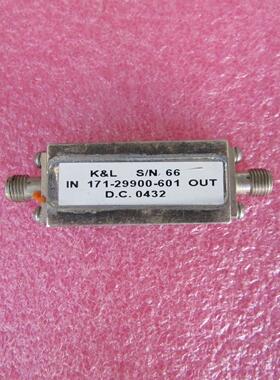K&L 进口 171-29900-601 180MHz SMA母 射频微波同轴带通滤波器