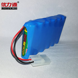优力源7.2V电池组3200mAh 5号玩具车电池组 单排组合配2A插头
