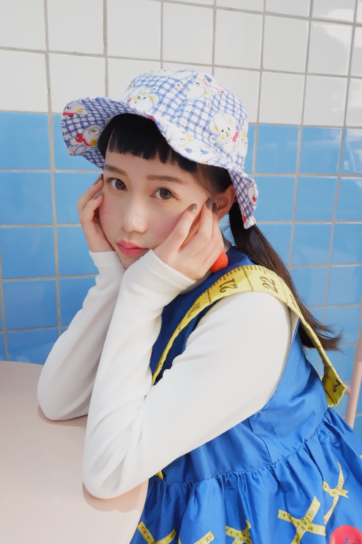 Batty Girl Playful Retro Cartoon Illustration Fisherman hat Bucket hats A variety of Twoin the Accessories/Leather belt/Hat/Muffler , Hat  category - from Buy2taobao.com to provide professional Taobao agent buy service